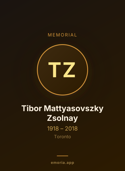 Memorial portrait of Tibor Mattyasovszky Zsolnay