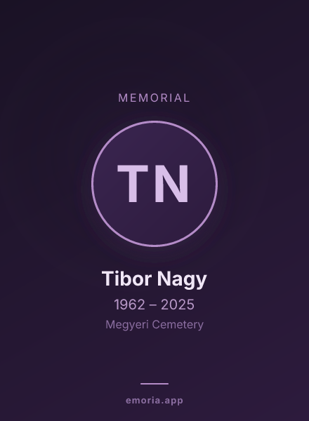Memorial portrait of Tibor Nagy