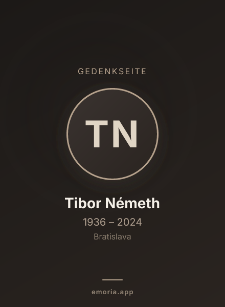 Gedenkportrait von Tibor Németh