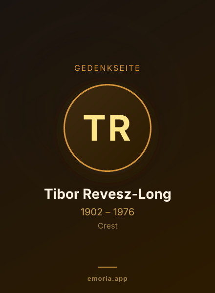 Gedenkportrait von Tibor Revesz-Long