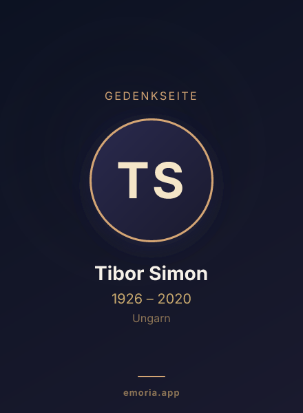 Gedenkportrait von Tibor Simon