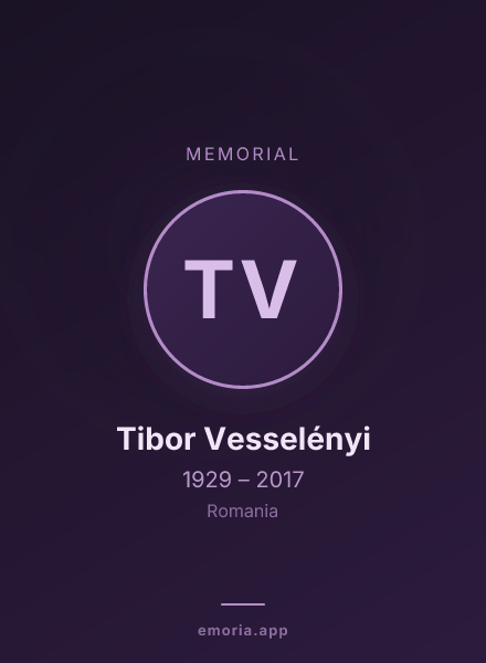 Memorial portrait of Tibor Vesselényi