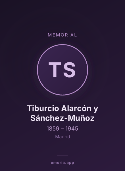 Memorial portrait of Tiburcio Alarcón y Sánchez-Muñoz