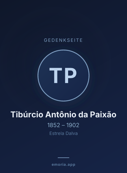 Gedenkportrait von Tibúrcio Antônio da Paixão