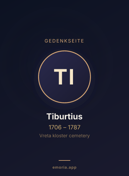 Gedenkportrait von Tiburtius