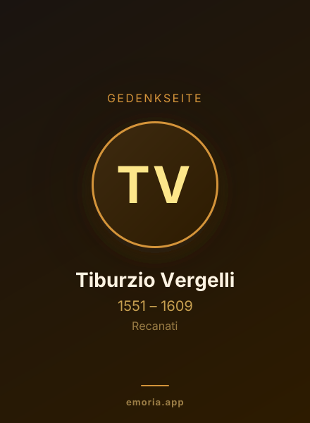 Gedenkportrait von Tiburzio Vergelli