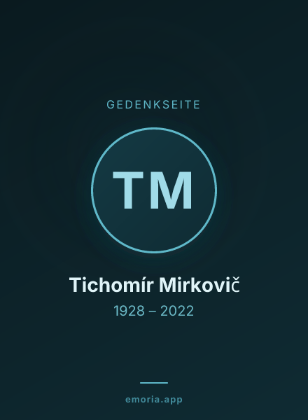 Gedenkportrait von Tichomír Mirkovič