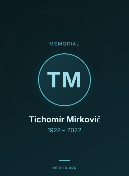 Memorial portrait of Tichomír Mirkovič