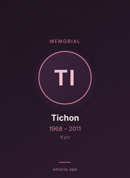 Memorial portrait of Tichon