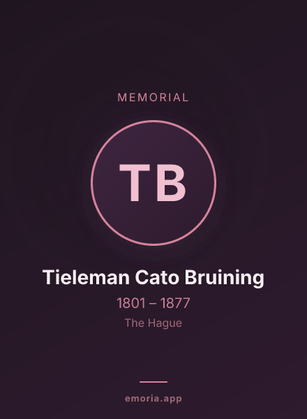 Memorial portrait of Tieleman Cato Bruining
