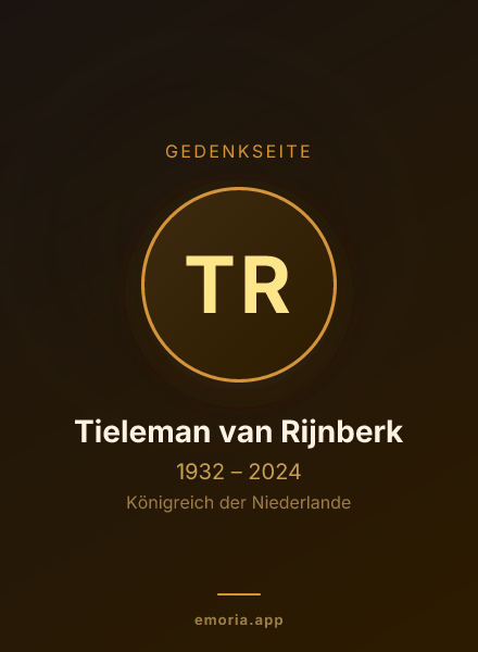 Gedenkportrait von Tieleman van Rijnberk