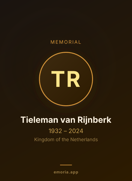 Memorial portrait of Tieleman van Rijnberk