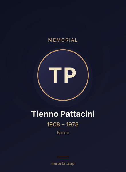 Memorial portrait of Tienno Pattacini