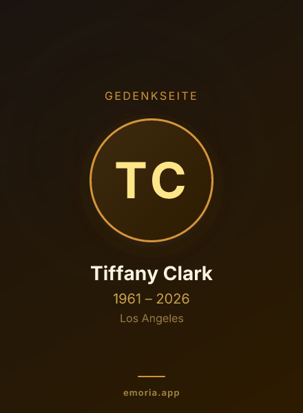 Gedenkportrait von Tiffany Clark