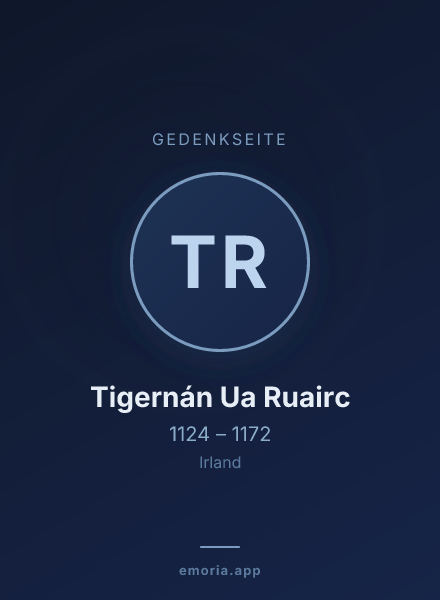 Gedenkportrait von Tigernán Ua Ruairc