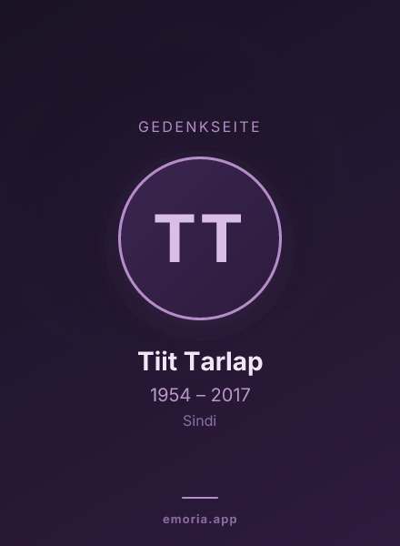 Gedenkportrait von Tiit Tarlap