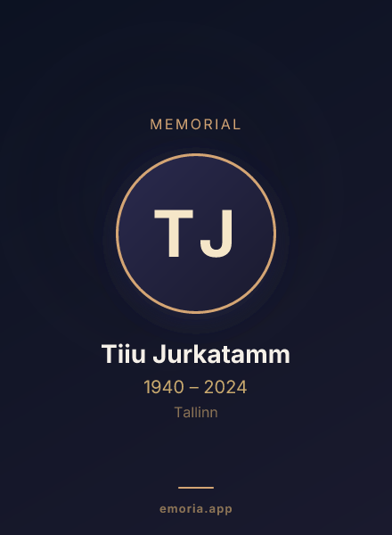 Memorial portrait of Tiiu Jurkatamm