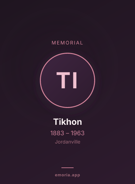 Memorial portrait of Tikhon