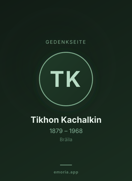 Gedenkportrait von Tikhon Kachalkin