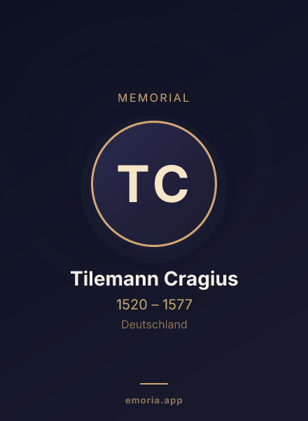 Memorial portrait of Tilemann Cragius