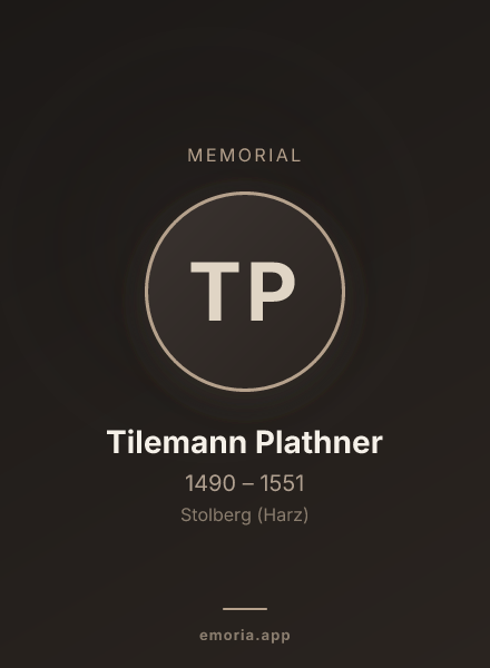Memorial portrait of Tilemann Plathner