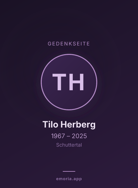 Gedenkportrait von Tilo Herberg