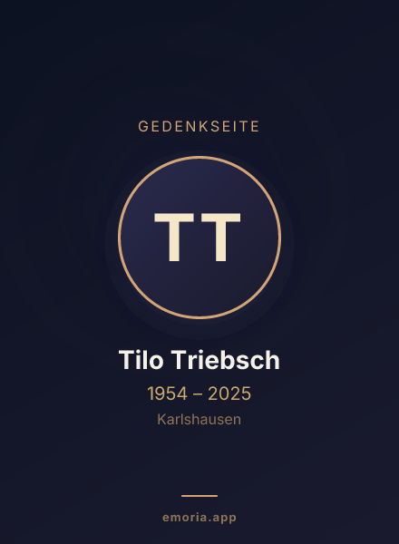 Gedenkportrait von Tilo Triebsch