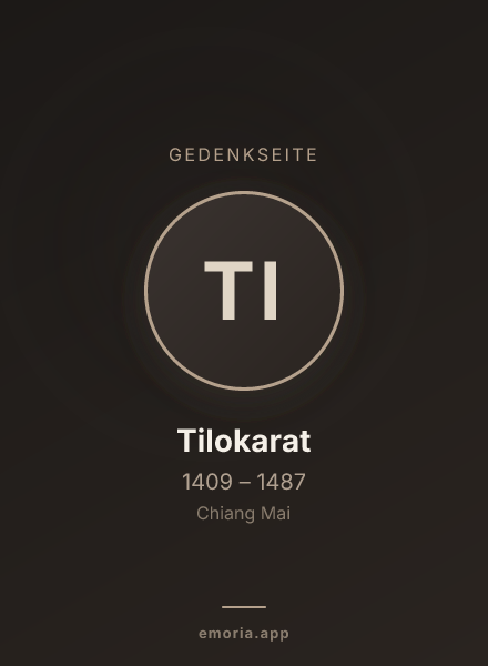 Gedenkportrait von Tilokarat