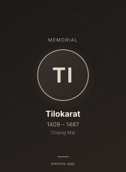 Memorial portrait of Tilokarat