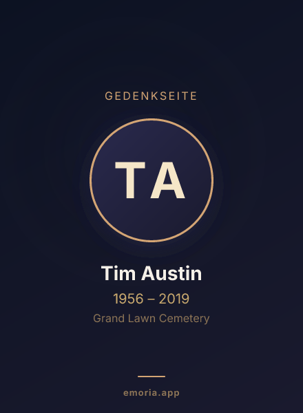 Gedenkportrait von Tim Austin