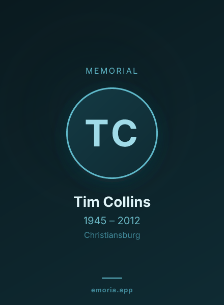 Memorial portrait of Tim Collins