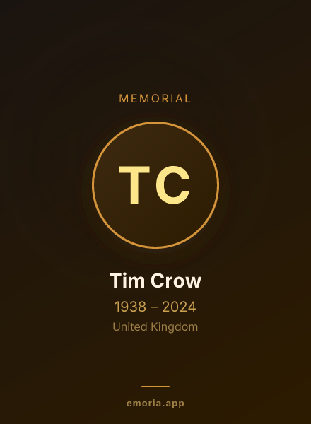 Memorial portrait of Tim Crow