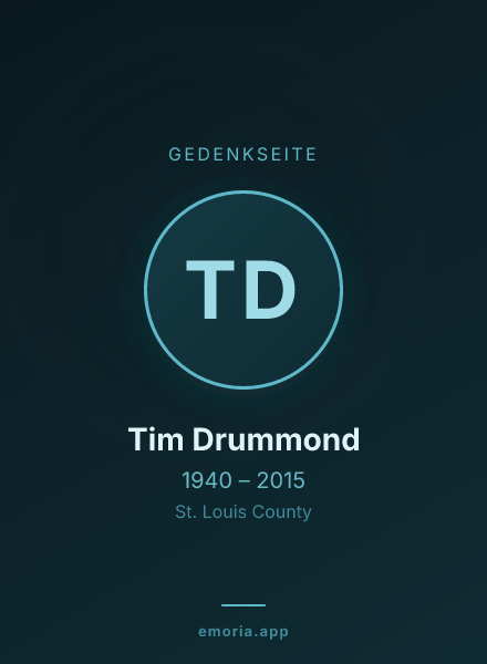 Gedenkportrait von Tim Drummond