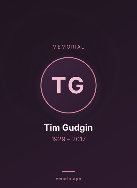 Memorial portrait of Tim Gudgin