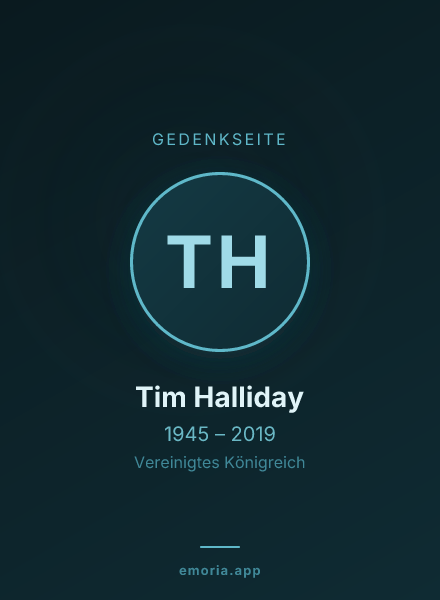 Gedenkportrait von Tim Halliday