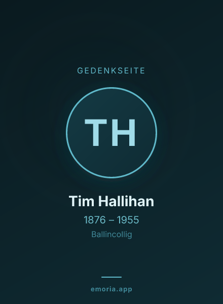 Gedenkportrait von Tim Hallihan