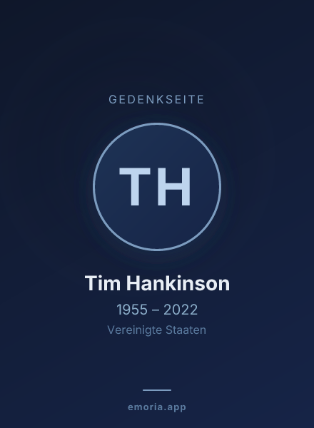 Gedenkportrait von Tim Hankinson