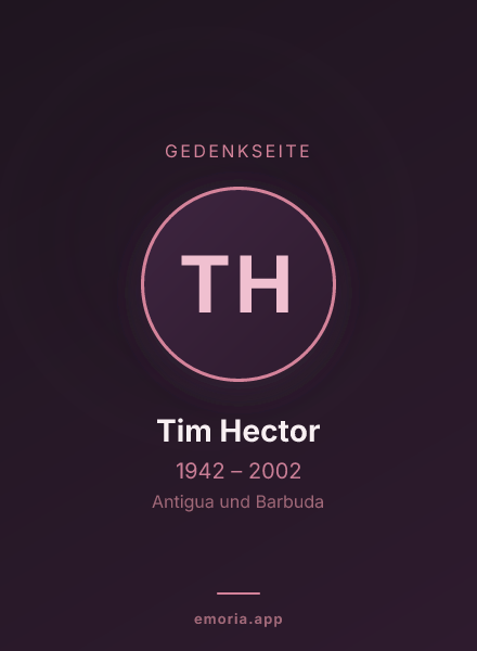 Gedenkportrait von Tim Hector
