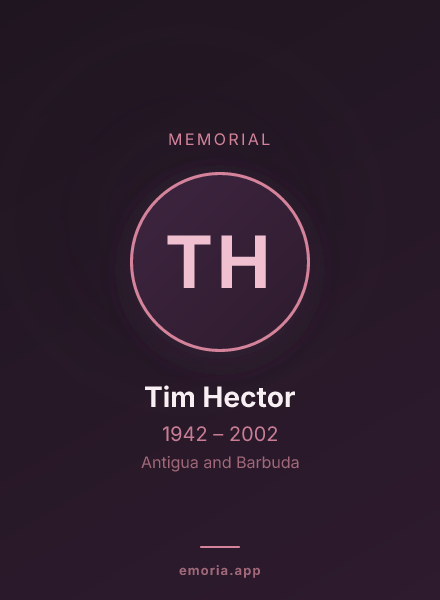 Memorial portrait of Tim Hector