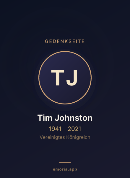 Gedenkportrait von Tim Johnston