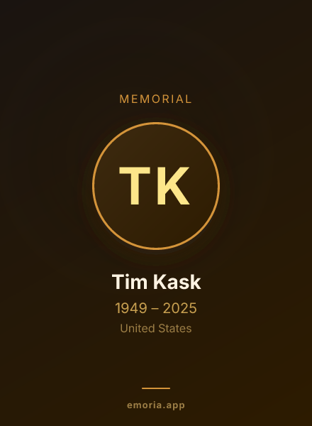 Memorial portrait of Tim Kask