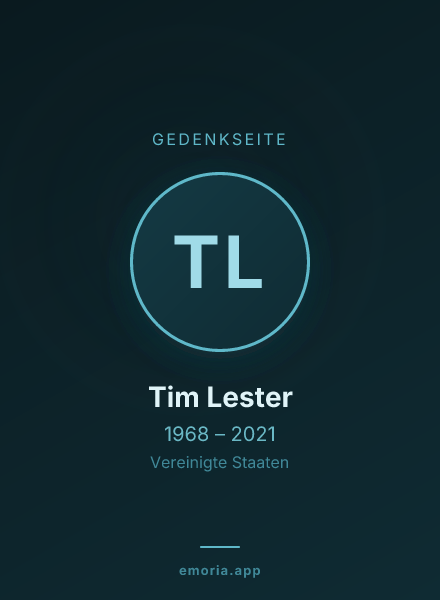 Gedenkportrait von Tim Lester
