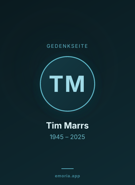 Gedenkportrait von Tim Marrs