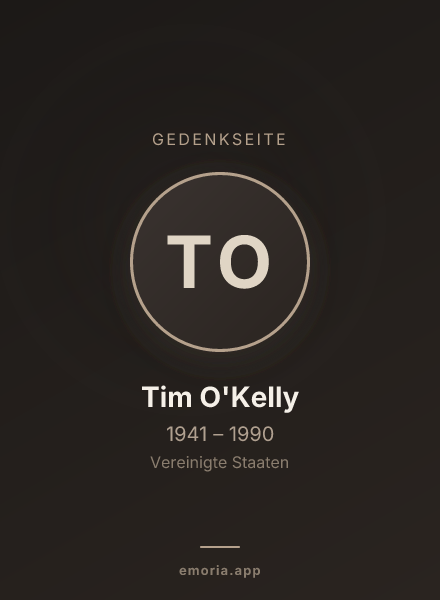 Gedenkportrait von Tim O'Kelly