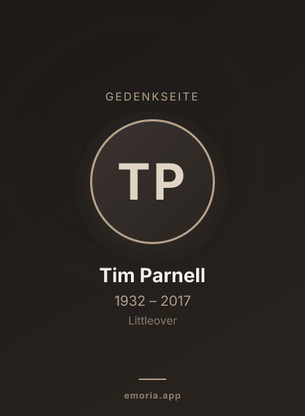 Gedenkportrait von Tim Parnell