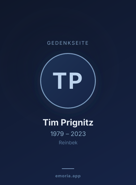 Gedenkportrait von Tim Prignitz