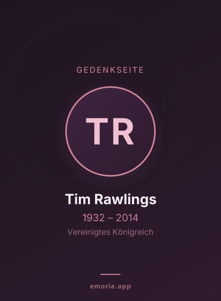 Gedenkportrait von Tim Rawlings