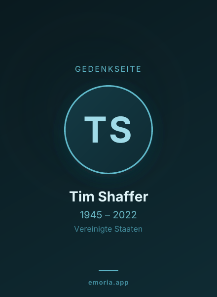 Gedenkportrait von Tim Shaffer