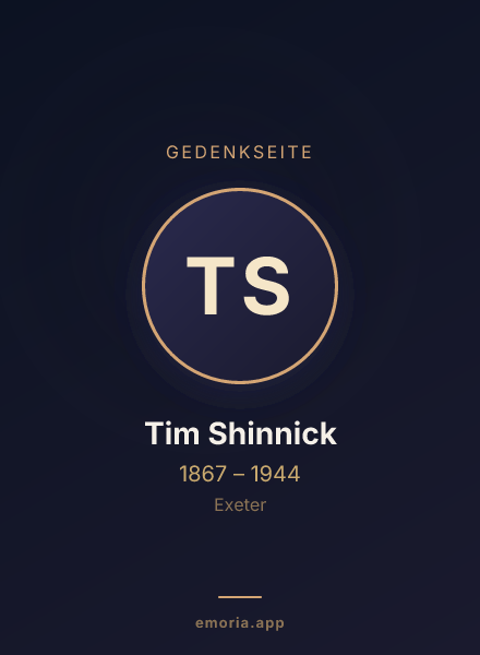 Gedenkportrait von Tim Shinnick