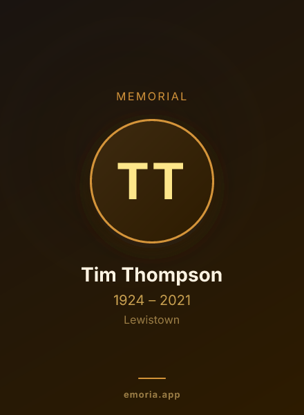 Memorial portrait of Tim Thompson